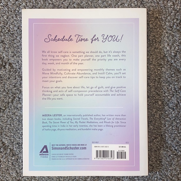 The Self - Care Planner A Weekly Guide To Prioritize You by Meera Lester - Picture 2 of 8